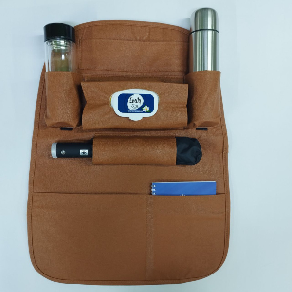 Автомобильный органайзер на сиденье / Накидка в машину с креплением на спинку Seat Storage Bag продажа и отгрузка кратно коробке/60 шт